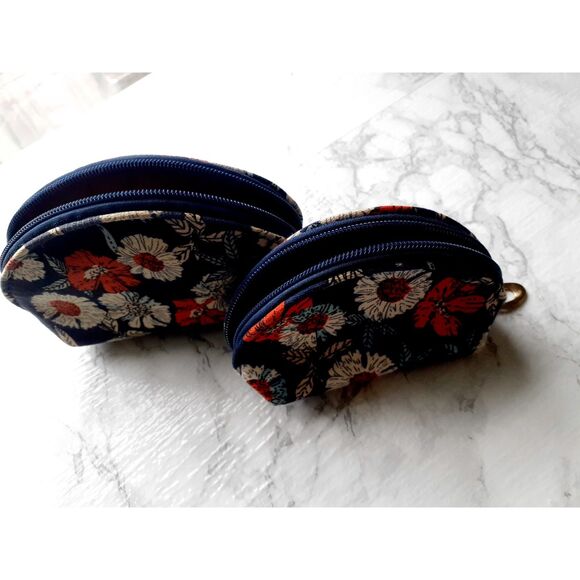 Set of Two Floral Zippered Coin Purses - Picture 3 of 7